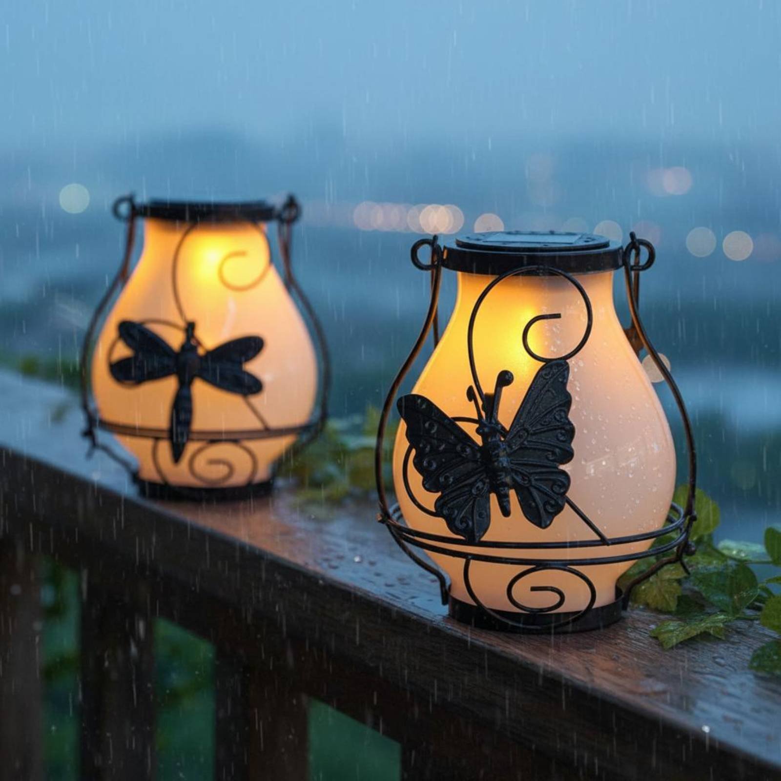 Solar Garden Light - Solar Butterfly Lantern Waterproof Butterfly Solar