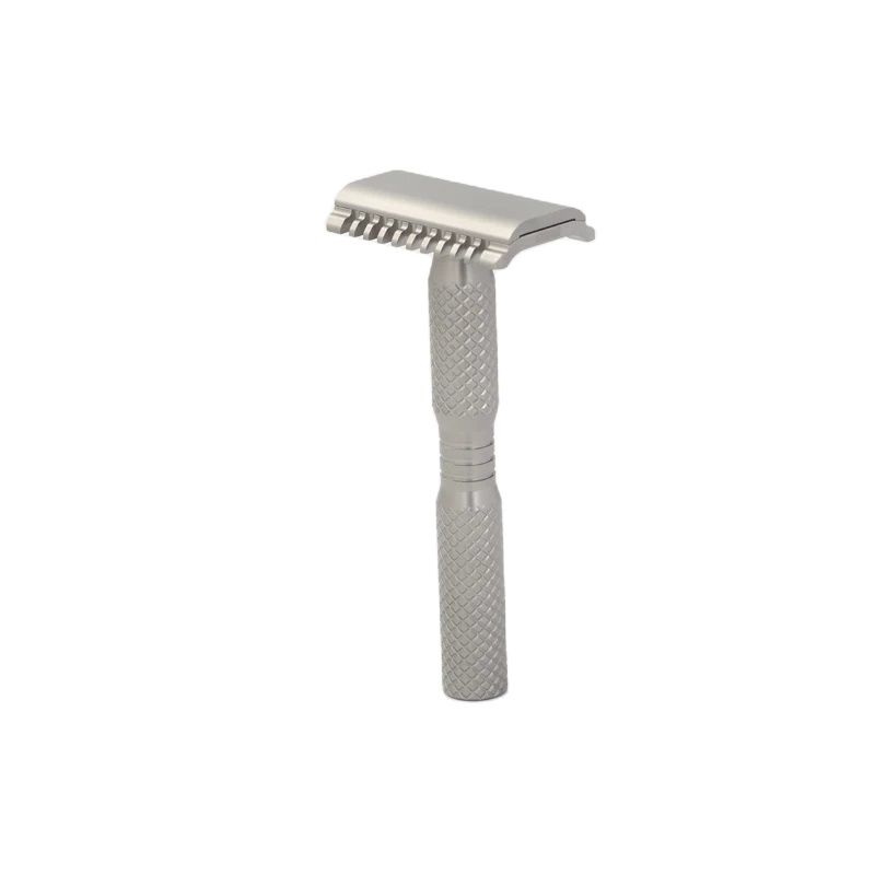 Safety Razor Handle - YAQI Ghost 90DC Cross Grain Pattern