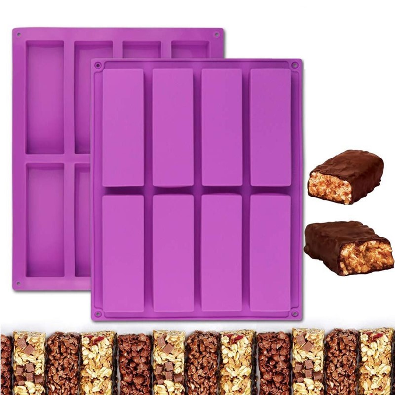 Eco Soap - 8 Cavity Rectangle Silicone Cake Mold