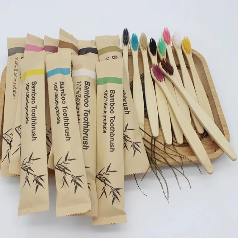 5/15pcs Colorful Toothbrush Na - Bamboo Toothbrush recension och pris