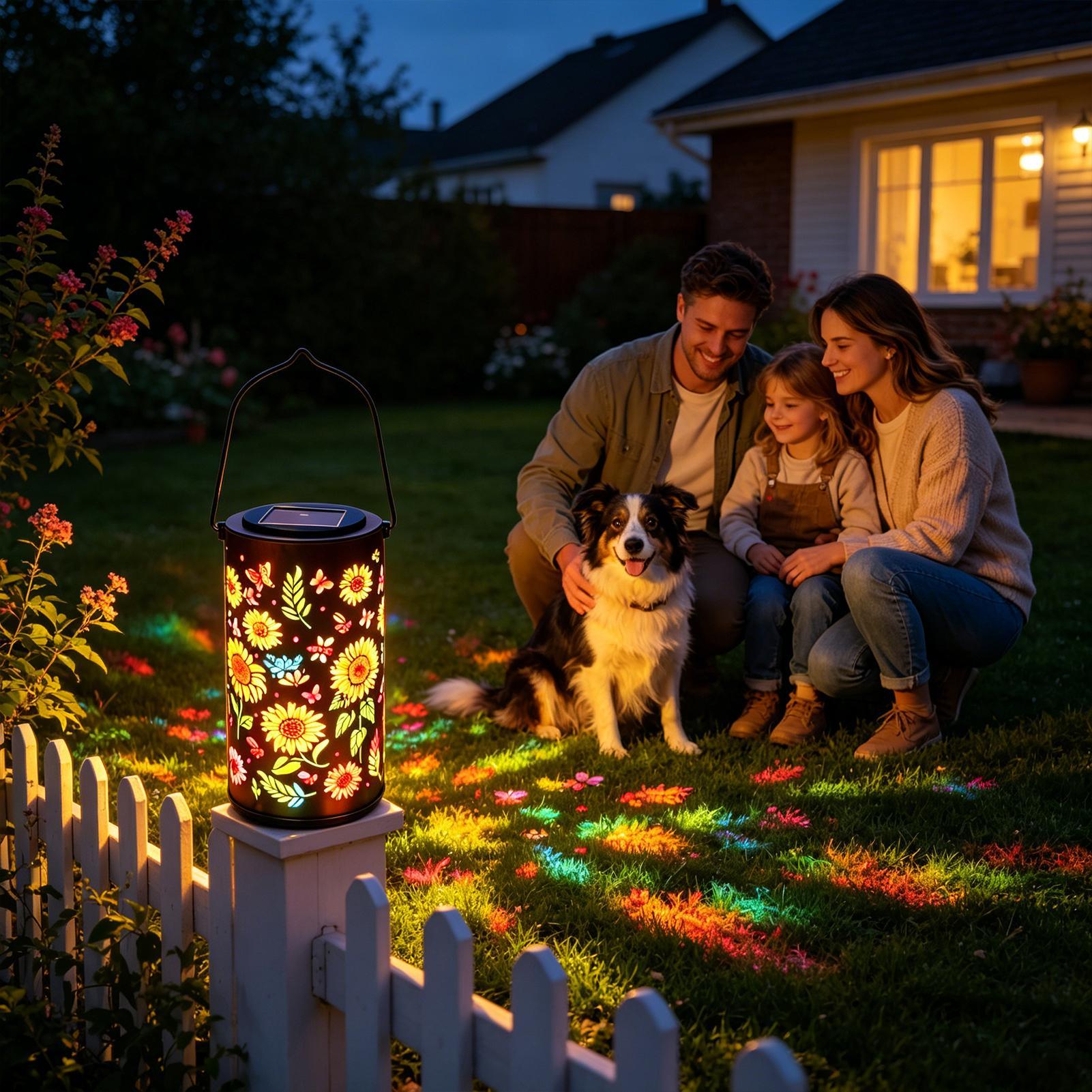Sunflower Solar Lantern Weathe - Solar Garden Light recension och pris