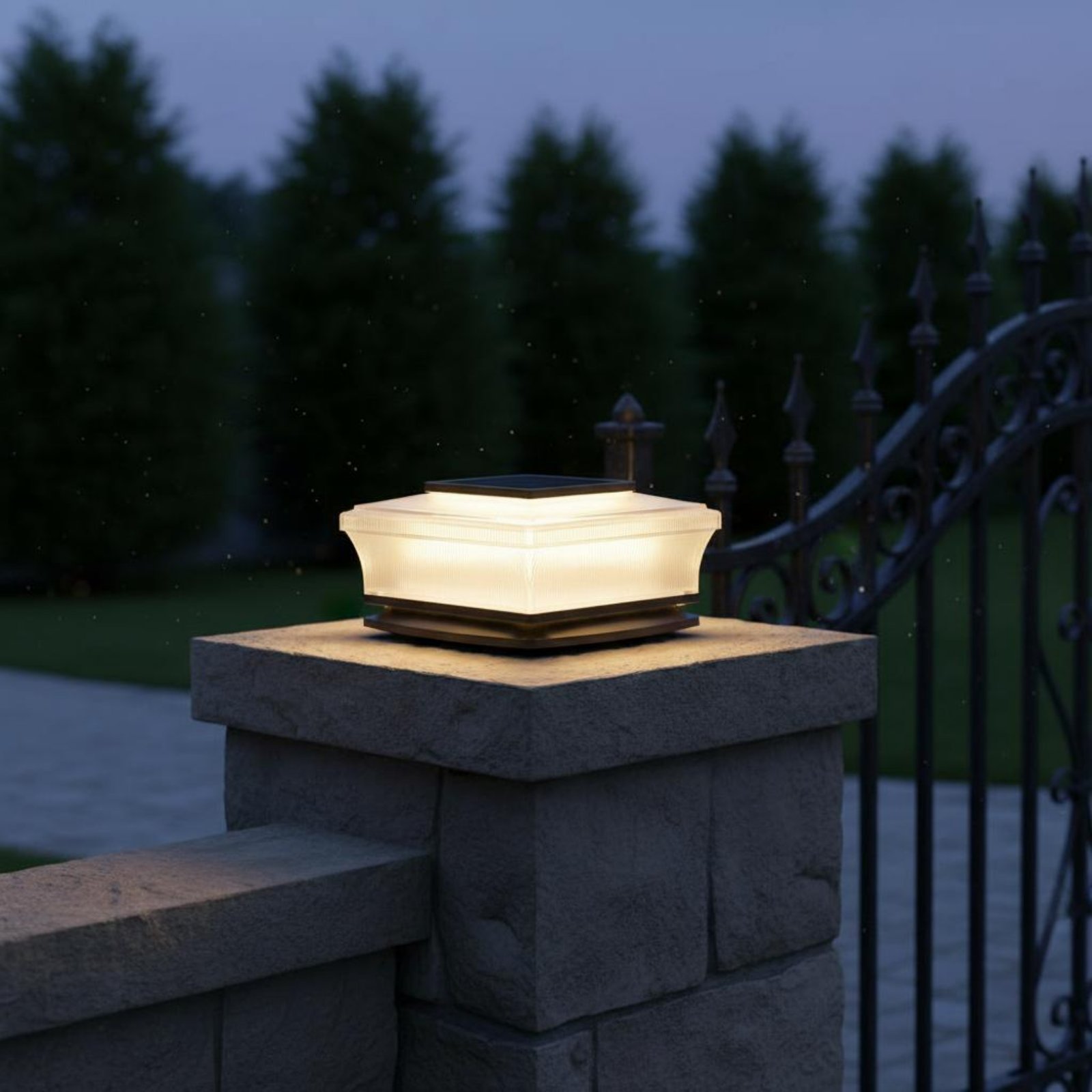 Solar Post Cap Light Wireless  - Solar Garden Light recension och pris