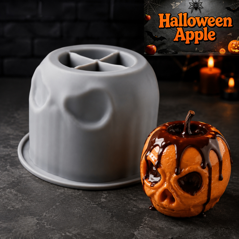 Halloween skull apple silicone - Eco Soap recension och pris