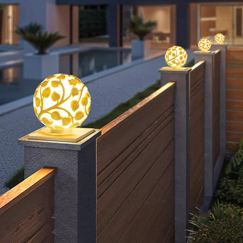 Outdoor column lights solar LE - Solar Garden Light recension och pris