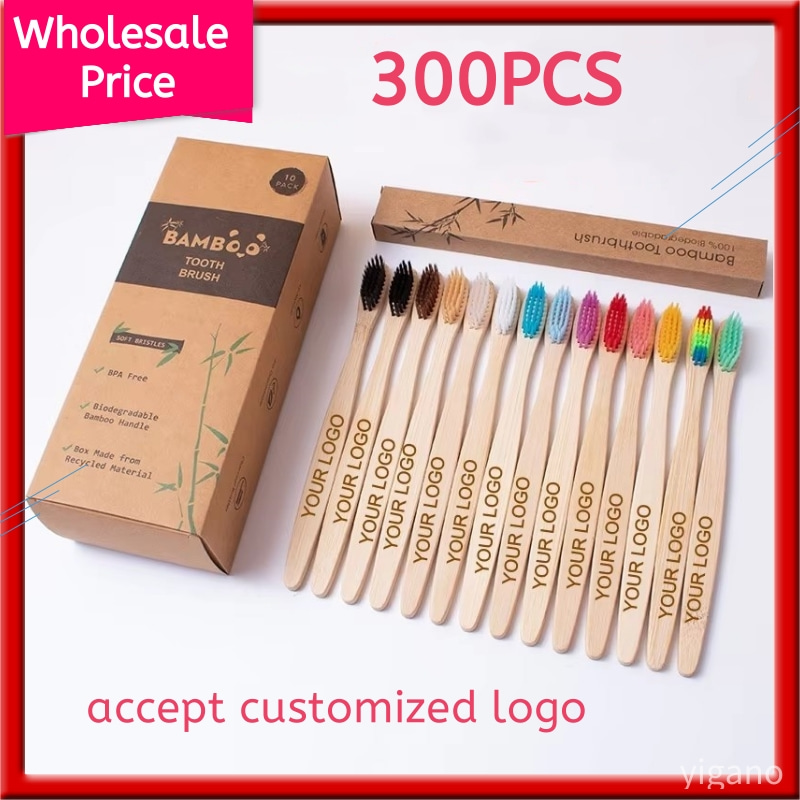 300PACK Biodegradable Bamboo T - Bamboo Toothbrush recension och pris