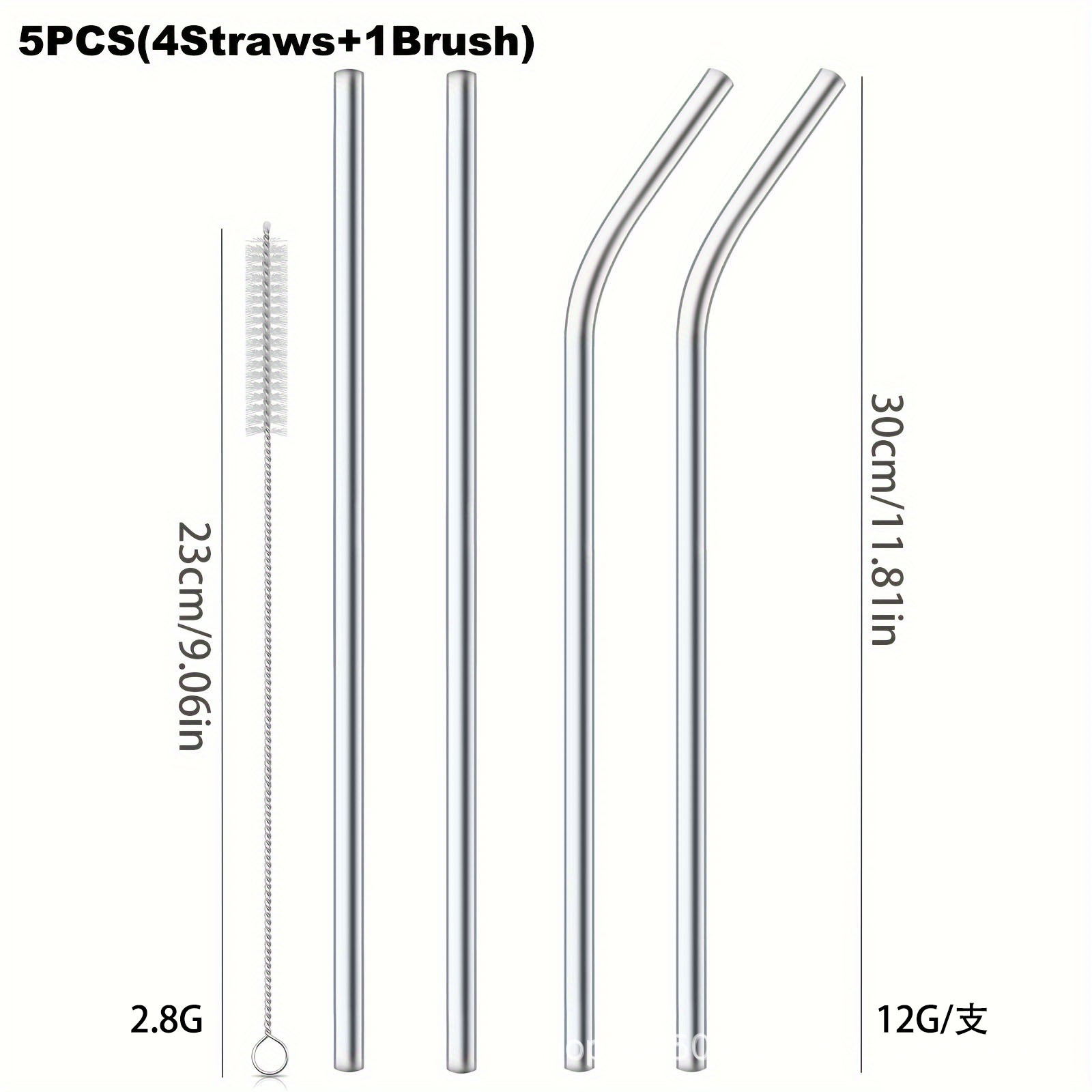 30cm Straws Reusable Stainless - Reusable Straw recension och pris