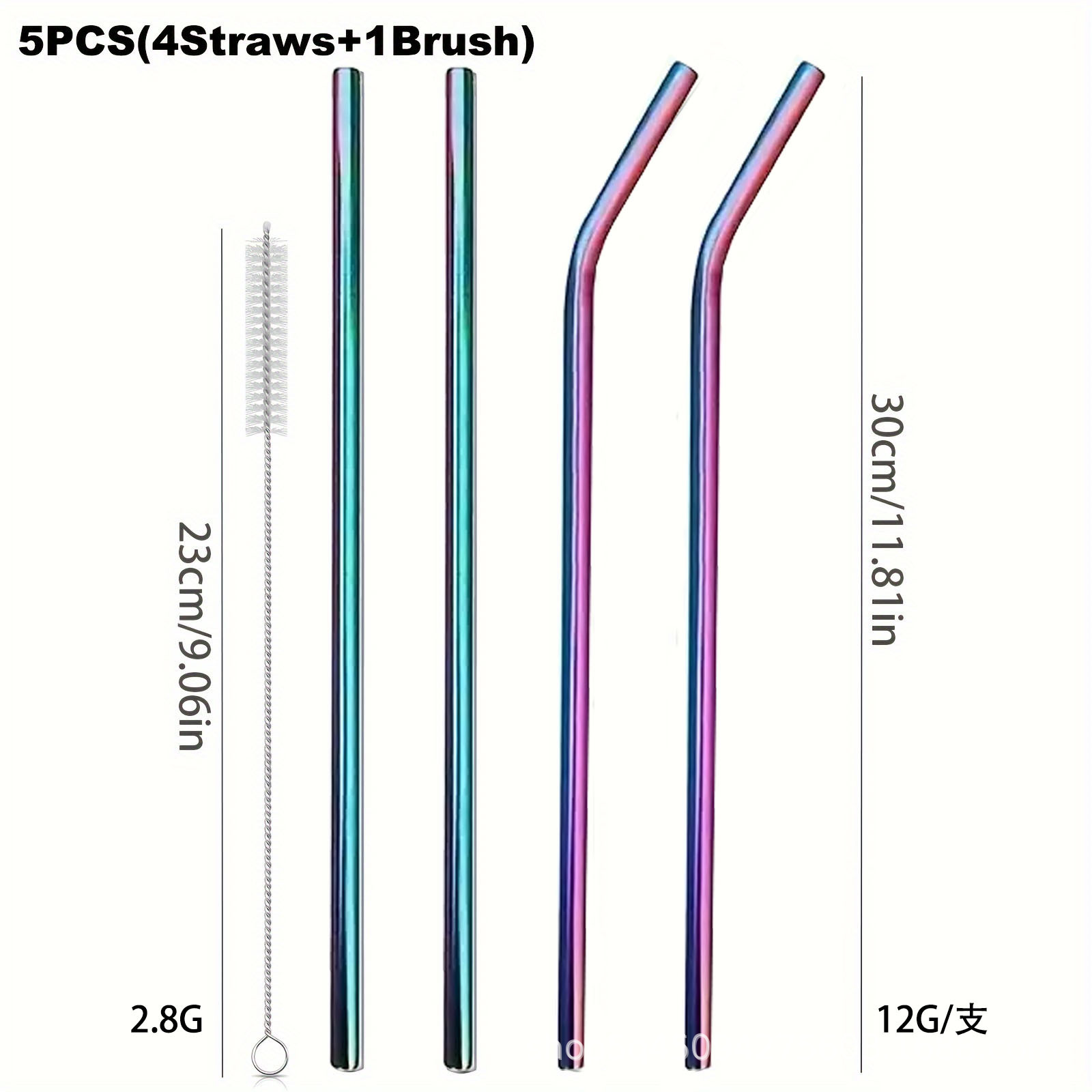 30cm Straws Reusable Stainless - Reusable Straw recension och pris