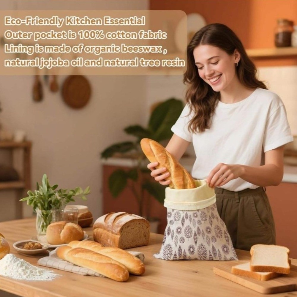 Reusable Beeswax Bread Bags Be - Reusable Bag recension och pris