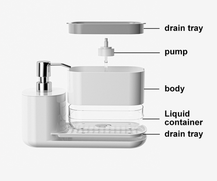 2In1 Dish Soap Dispenser Liqui - Eco Sponge recension och pris