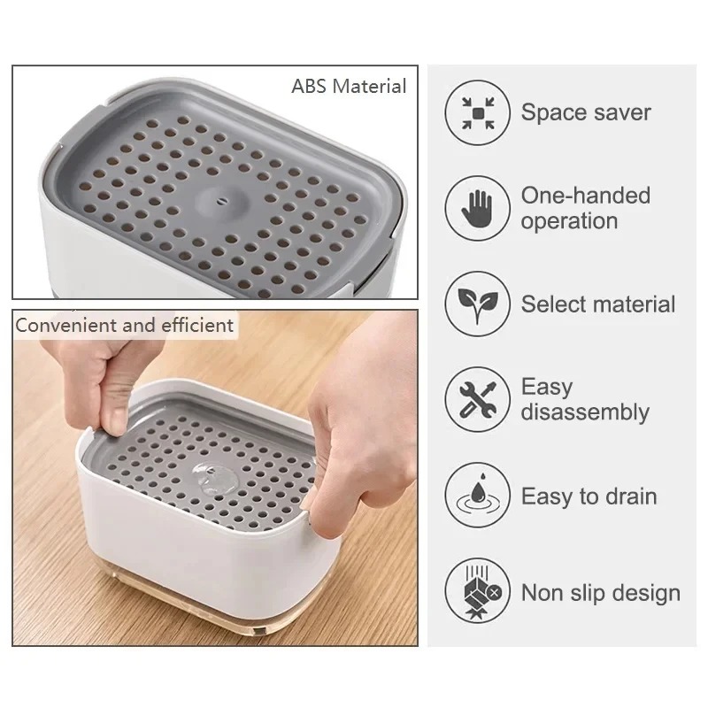 2In1 Dish Soap Dispenser Liqui - Eco Sponge recension och pris