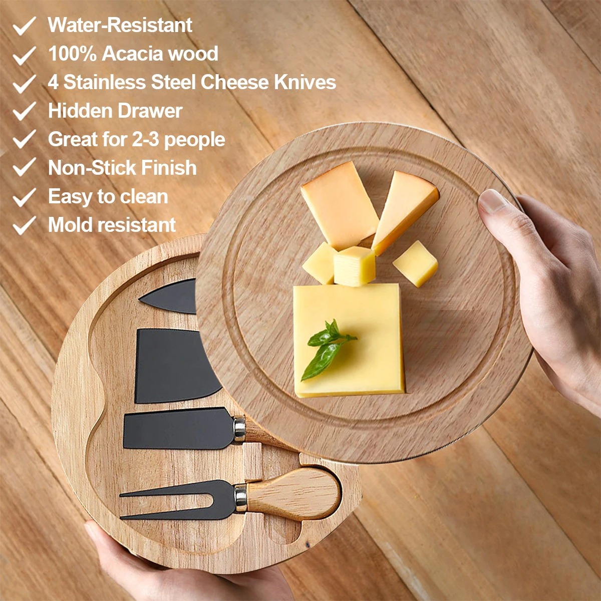 Cheese Knives Set for Charcute - Bamboo Cutlery recension och pris