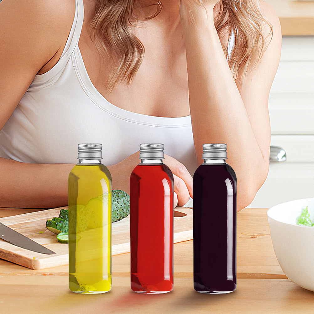 8Pcs Aluminum Cap Juice Bottle - Reusable Bottle recension och pris