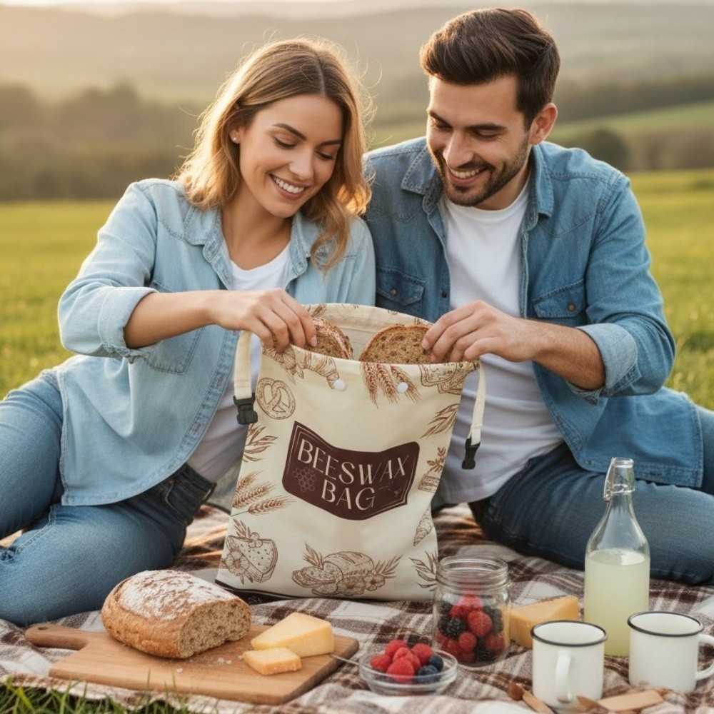 Reusable Beeswax Bread Bags Be - Reusable Bag recension och pris