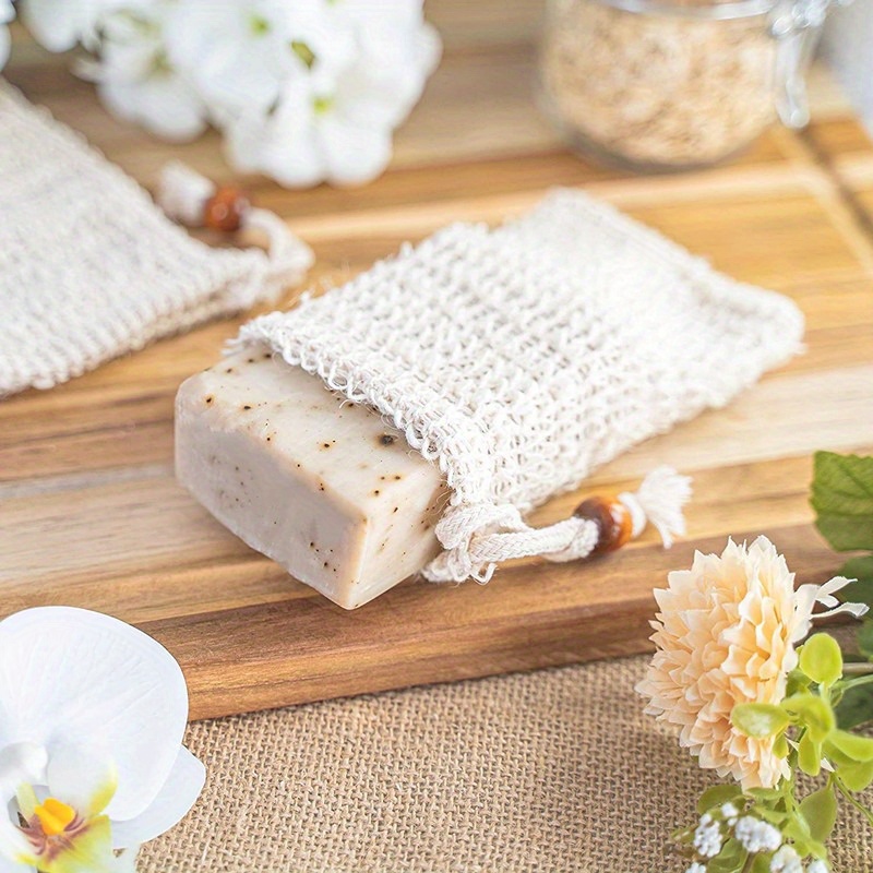 Soap Bag Set Natural Ramie Mes - Eco Sponge recension och pris