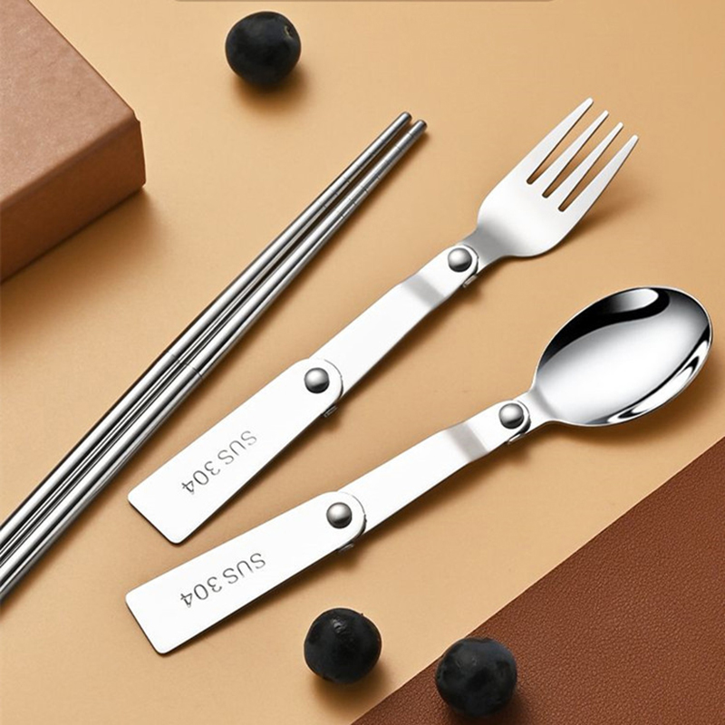 1PC/3PCS Stainless Steel Porta - Bamboo Cutlery recension och pris