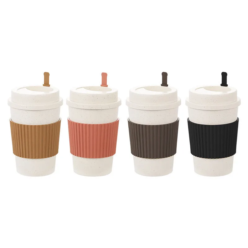 450ML Coffee Cups With Lids Wh - Reusable Straw recension och pris