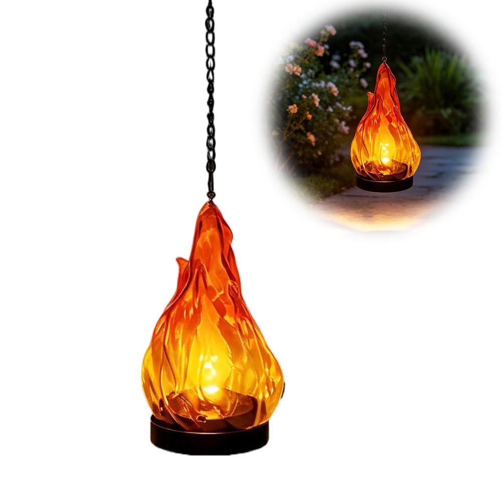 Solar Flame Hanging Lantern Li - Solar Garden Light recension och pris